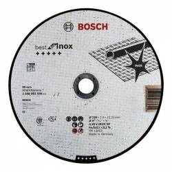Диск отрезной по нержавеющей стали 230х2,5х22,2мм прямой BOSCH