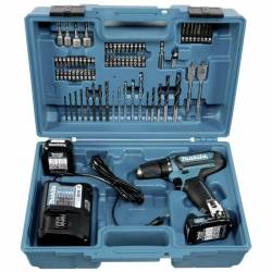 Makita Дрель аккумуляторная,10.8В,2х1.3АчLi-ion,6-ти гран 14,0-3501300обм,2414Нм,0.88кг,чем,подсветка