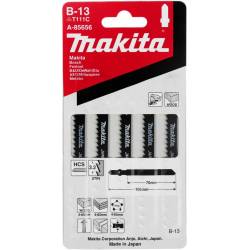 Makita Пилки для лобзика 5шт,BR-13,HCS,1052.8мм,рез-65мм,чистпропил