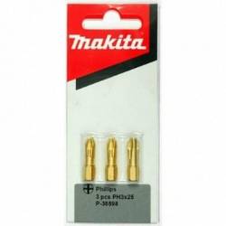 Makita Бит Рozidriv 1,2,3, хв-6-ти гран 14, 25мм,3шт