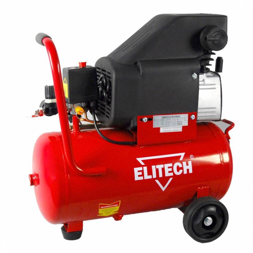 ELITECH Компр.масл.1,5кВт,24л,198л/мин,8бар,25кг
