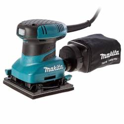 Makita Вибро шлифовальная машина,200Вт,114х140мм,14000обм,ампл-1.5мм,1.1кг,кор,псборник,зажим