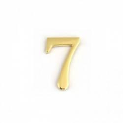 Цифра дверная на клеевой основе золото №7 Аллюр